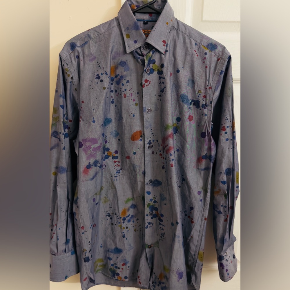 Visconti Signature Series‎ Paint Splatter Print Men’s Small Longsleeved Shirt